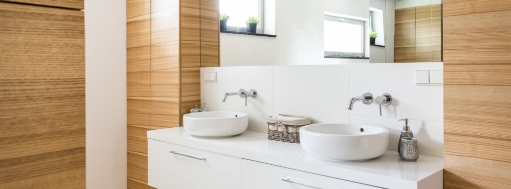 double basins in bathroom renovations